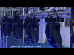 メガポイントローブ480WLL ハイパワー モービングヘッドライト 7500K 8500K アートネット sACN 互換性