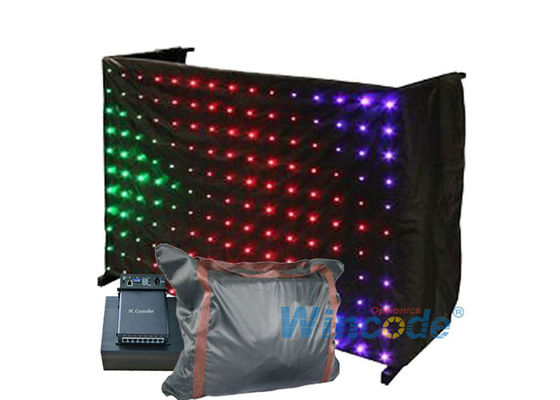 良い価格 SMD RGB P20 柔軟なLEDカーテン イメージ効果 DMX512 形 スターカーテン オンライン