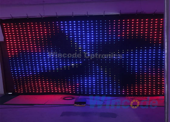 良い価格 P10 柔軟なLEDカーテンフラッシュ効果 4m X 6m 防火布材 オンライン