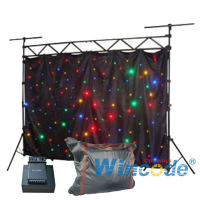 良い価格 DIY 柔軟なLEDカーテン ダブニング効果 6チャンネル 音 アクティブ 2m X 3m オンライン