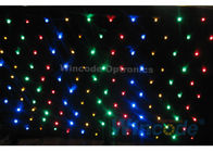 Twinkle Effects LED Star Curtain 4m X 6m , Led Light Curtain Wall RGB / Single Color