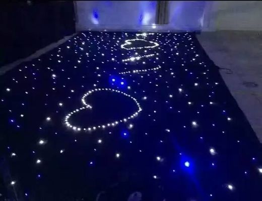 良い価格 DJ テーブル LED カーテン カラー 徐々に変化 LED メッシュカーテン DIY 形 20W RGB / シングルカラー 6チャンネル オンライン