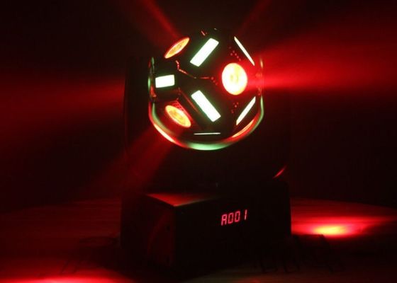 良い価格 6 x 12ワット LED RGBW スネークアイズ ミニ マルチビーム LED 動くヘッド ディスコ パーティ用ライト オンライン