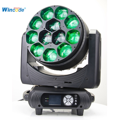 良い価格 12×40W LED移動ヘッドライト ズームピクセル機能 ビームウォッシュ効果 オンライン