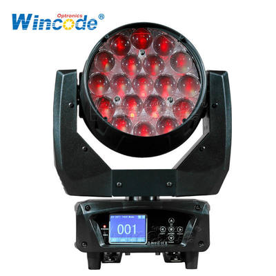 良い価格 19x15W RGBW LED Wash Moving Head Light with DMX512 Control and 30000 Lux Brightness for Stage Lighting オンライン